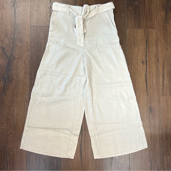 Splendid elastic waistband, front tie, crop pants SZ MED - Picture 2 of 5